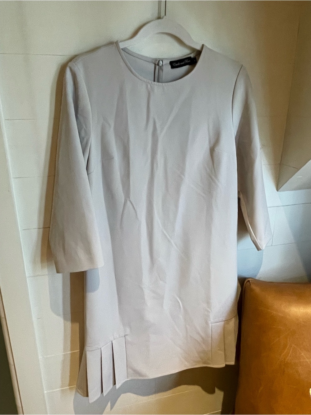 Estelle and Finn Cream Round Neck Top